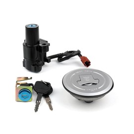 Motorcycle Ignition Switch Lock Set w/Keys Gas Cap & Seat Lock for Honda CB500 CB500F CB500X CBR500R 2013-2015