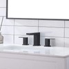VCCUCINE Black Bathroom Faucet 3 Hole, 8 Inch Widespread Bathroom