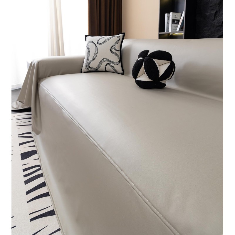 vctops Waterproof Thick PU Leather Sofa Covers for Sectional Sofa