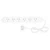 HPM 6 Outlet Surge Protected Powerboard White