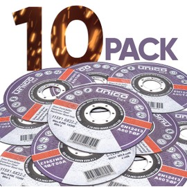 10 pieces cutting disc 115 metal - 10x cutting discs 115 x 1.0 mm / flex discs 115 metal thin 1 mm / bore 22.23 mm for cutting or angle grinders