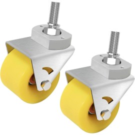 Zelvoro Upgrade Wide Complete Caster Wheels Assembly Fit for Razor Crazy Cart Standard