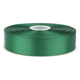 Fondersy 91 Meters Forest Green Double Faced Satin Ribbon - 38mm Width for Wedding, Gift Wrapping, Floral Arrangement and Crafts