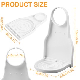 LOGJAM 3 Pcs Laundry Detergent Dispenser Cup Holder, Nozzle Button Switch Drip Catcher Room Organization and Storage