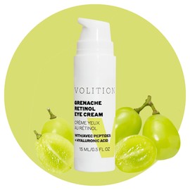 Volition Beauty Grenache Retinol Eye Cream - with Niacinamide & Peptides to Help Improve Look of Crows Feet & Wrinkles (15 ml / 0.5 fl oz)