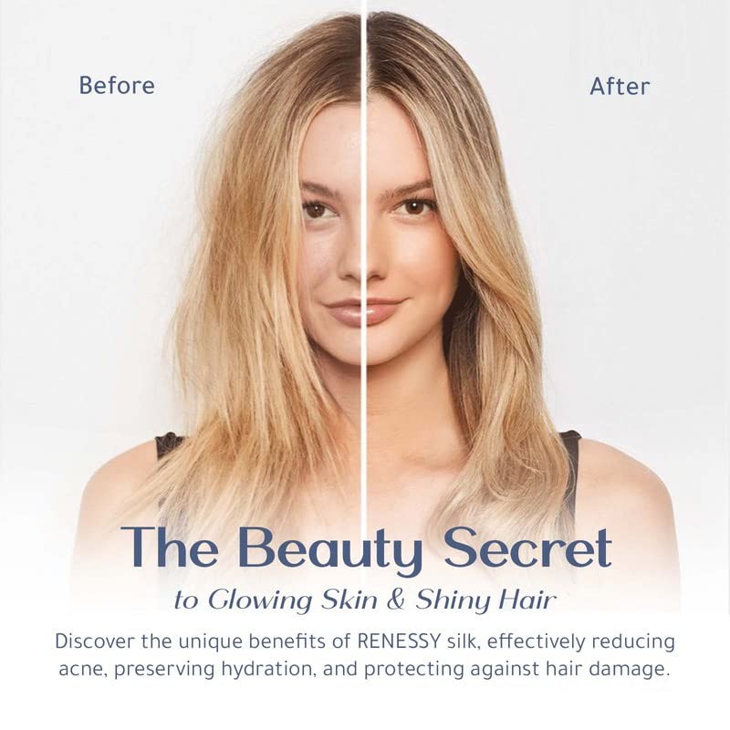 RENESSY Organic Silk Pillowcase 50 x 90 cm - 100%