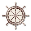 Ship Wheel - 12" Vinyl Sticker Waterproof Decal