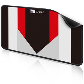 2F22E Extended Baseball Home Plate Mat with Color Highlights for Pitching and Hitting Practice,Rubber Home Plate Mat for Training