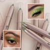 Green Shimmer Eyeshadow Pencil, Metallic Green Cream Eye Shadow Stick,