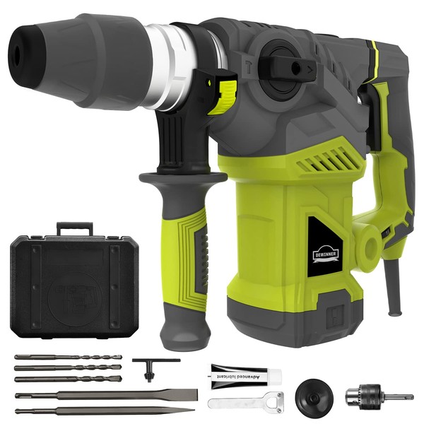 DEWINNER 1-1/4 Inch SDS-Plus 13 Amp Heavy Duty Rotary Hammer