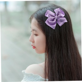 Baluue 12pcs Elegant Bowknot Hair Clips Solid Color Hair for Girls and Women for Various Styles and Occasions