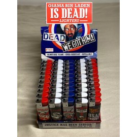 OSAMA BIN LADEN IS DEAD!    LIGHTERS 5 DIFFERENT TYPES    WE GOT HIM!    NEW - WARNING ALL  TERRORISTS DEAD