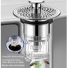 Bathroom Sink Plug with Hair Strainer, Universal Pop Up Drain