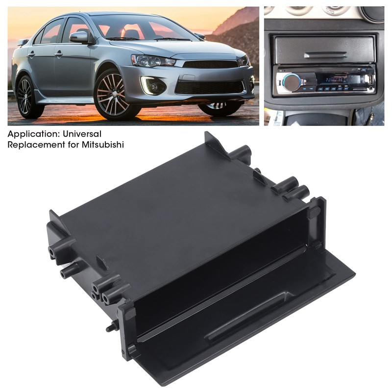 Compartiment Rangement 1 Din,Car Radio Storage Box,Single Din Storage,Automotive Cd