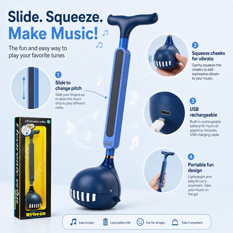 Otamatone Electronic Musical Instrument for Fun Play – USB Rechargeable