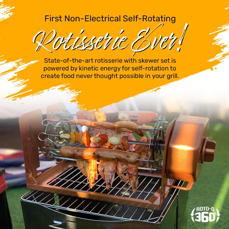 ROTO-Q 360 Skewer Set: Create Perfect Kebabs with This Rotisserie