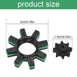 2 Sets Damper Electric Power Steering Motor Shaft Kit, Steering Coupler, Steering Motor Shaft Damper and Spacer, Steering Bushing Replacement for C-HR Camry Prius OEM#4525428040 4525328130