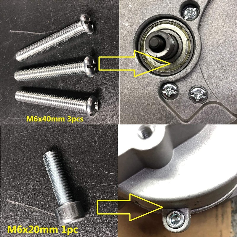 PK80 Motor Bolts Studs, Screws Set for 66cc/80cc/YD100 Gas Engine