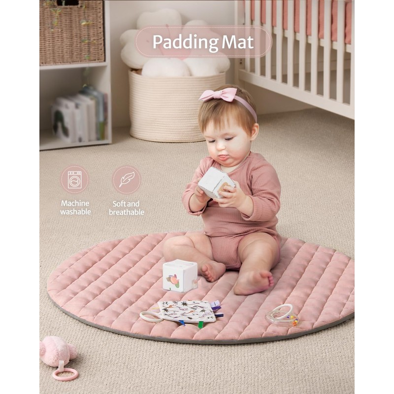 Blissful Diary Baby Play Gym Mat, Tummy Time Activity Mat