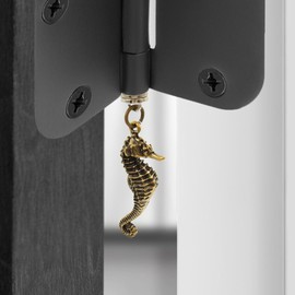 Brass Seahorse Hinge Head Home Decoration - Magnetic Hinge Dropper Hanging Seahorse - Door Hinge Heads Miniature Set of 3