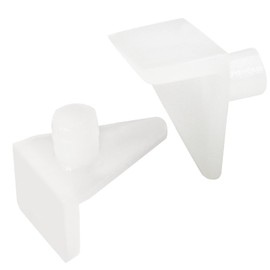 Hordion 60PCS Plastic Shelf Pegs, 5mm Shelf Support Pins Cabinet Shelf Clips, White Shelf Bracket Pegs for Bookcase Cabinets Closet