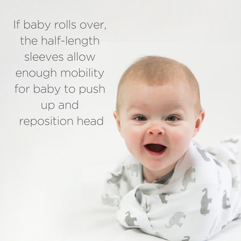 Amazing Baby Transitional Swaddle Sack with Arms Up Half-Length Sleeves