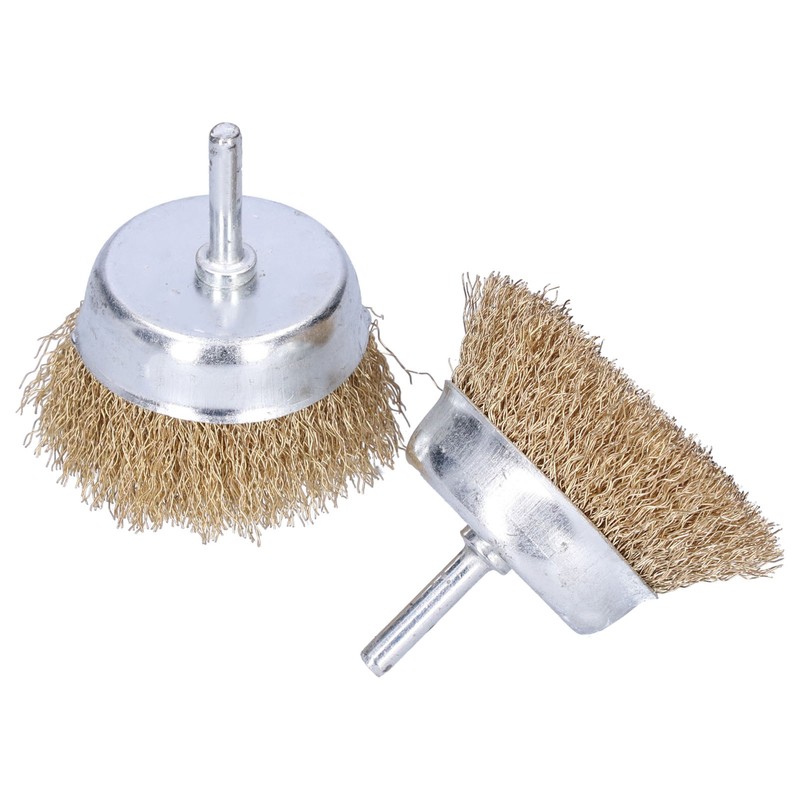 6Pcs Twisted Wire Brush Steel Metal Deburring Grinding Rust Removal