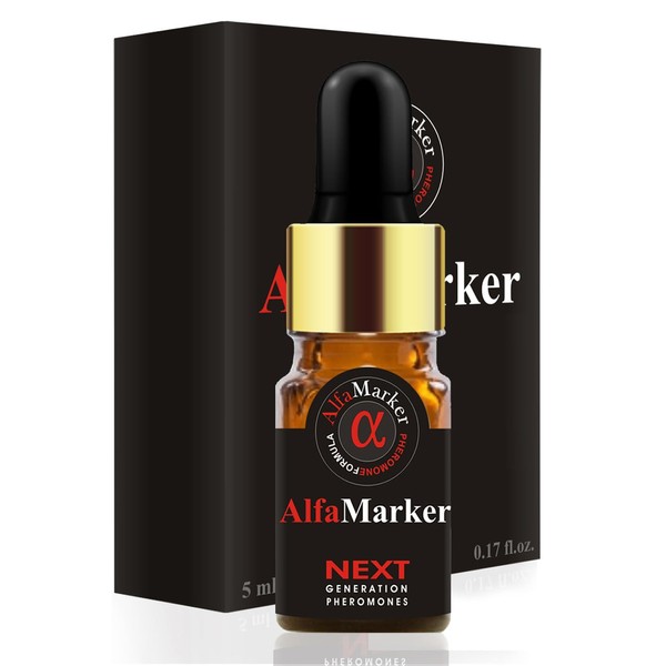 ALFAMARKER Oil Perfume - Pheromones Perfumes for Men - Pheromone Cologne for Men - Feromonas para Hombres - Premium Scent 5ml