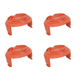 4 PCS Worx Trimmer Spool Cover WA0004/WA0010 Replacement - Durable Plastic Spool Cap Compatible with WG150E/WG154E/WG155E/WG160E/WG163E/WG169E Grass Trimmers