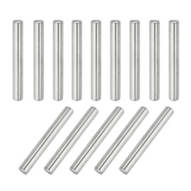 sourcing map 14Pcs Dowel Pin 8mm x 60mm Shelf Support Pin 304 Stainless Steel Shelf Pegs for Shelves Cabinets Furniture Nickel Plated, Silver Tone