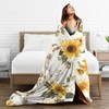 Goat Blanket Goat Sunflower Decor Animals Throw Blanket Gifts for