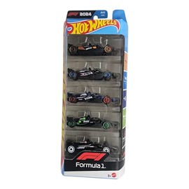 Hot Wheels Formula 1 2024 Die-Cast Cars, 5-Pack Collection, F1 Racing Cars