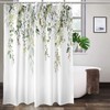 Extra Long Shower Curtains 72 x 78 Inch, Green Fabric