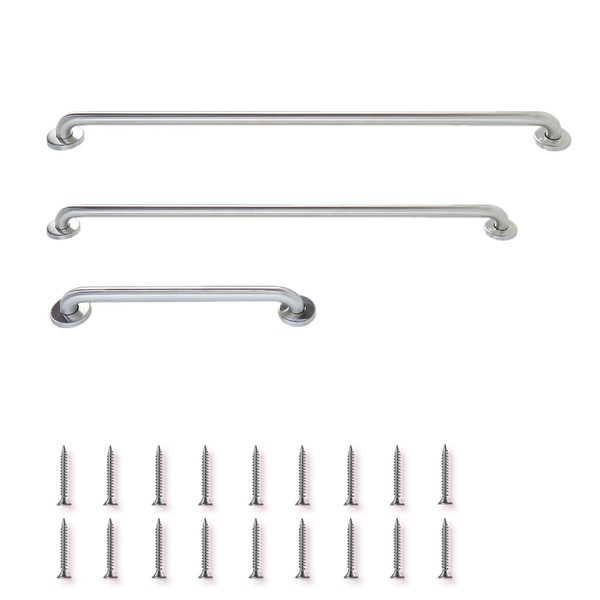 Grab Bars Builder Packs Perfect for Commercial Bathrooms | 18”,