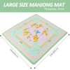 Jongyance Green American Learning Mahjong Mat (33”x33”), Anti-Slip, Mahjong Mat
