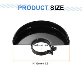 uxcell Grinder Guard 5" 135mm Dia Metal Angle Grinder Guard Protector Cover Wheel Cover Replacement Accessories