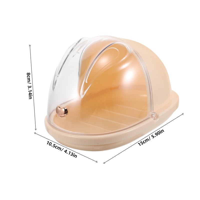 Healvian Countertop Makeup Sponge Holder Cute Rabbit Design Storage Case