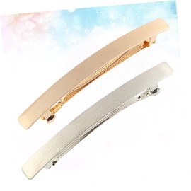 Vaguelly 4pcs Fashion Hairpins for Women Duck Bill Hair Clips Gold Silver Durable Barrettes Hair Jewelry Accessories for Travel Friends and Family