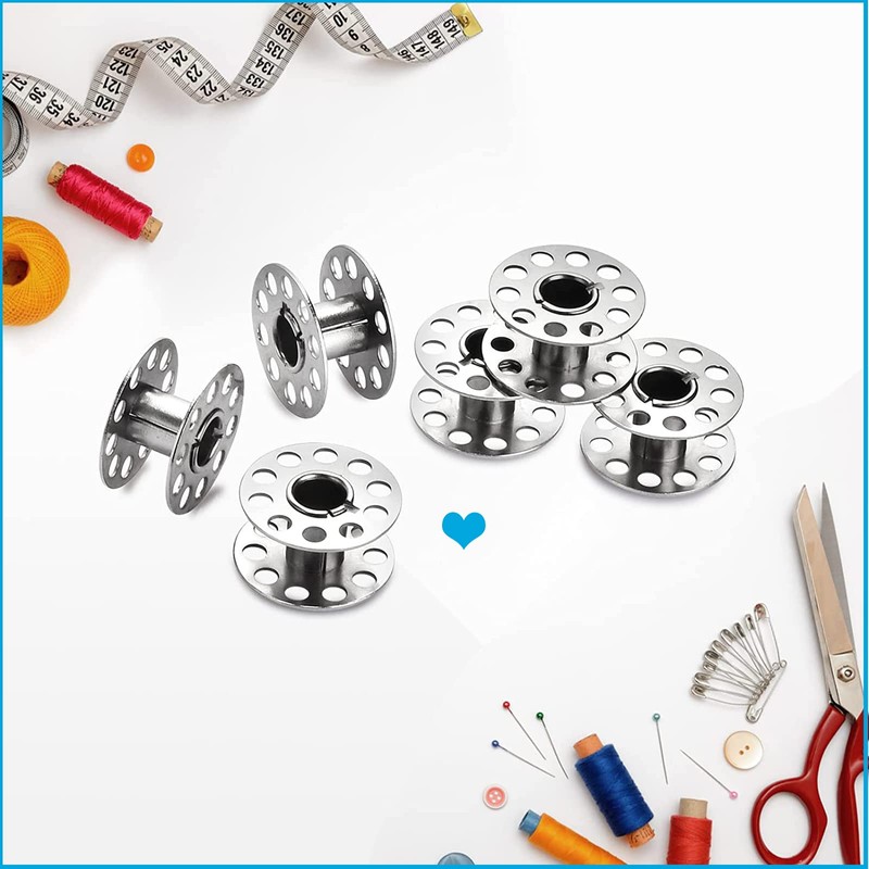 50Pieces Sewing Machine Iron Bobbins - Upgraded Metal Sewing Machine