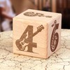 keepdrum Music Cube Rock and Roll Gift Idea Wooden Cube