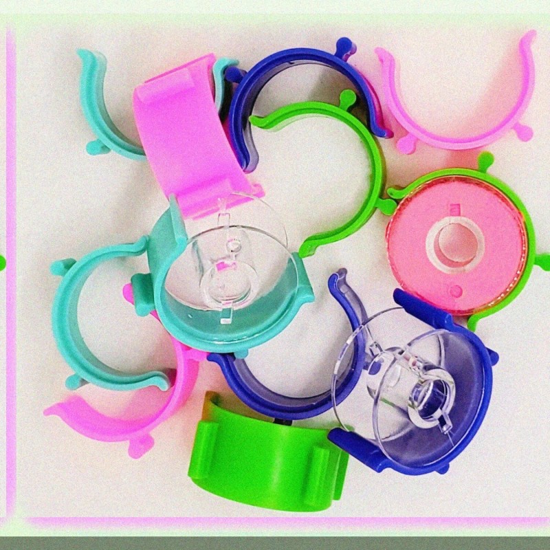 Threadify ThreadTidy Bobbin Huggers: 60-Piece Sewing Machine Spool Clips for