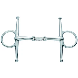 Sprinklers 4190612556 French Full Cheek Snaffle, Stainless Steel 56