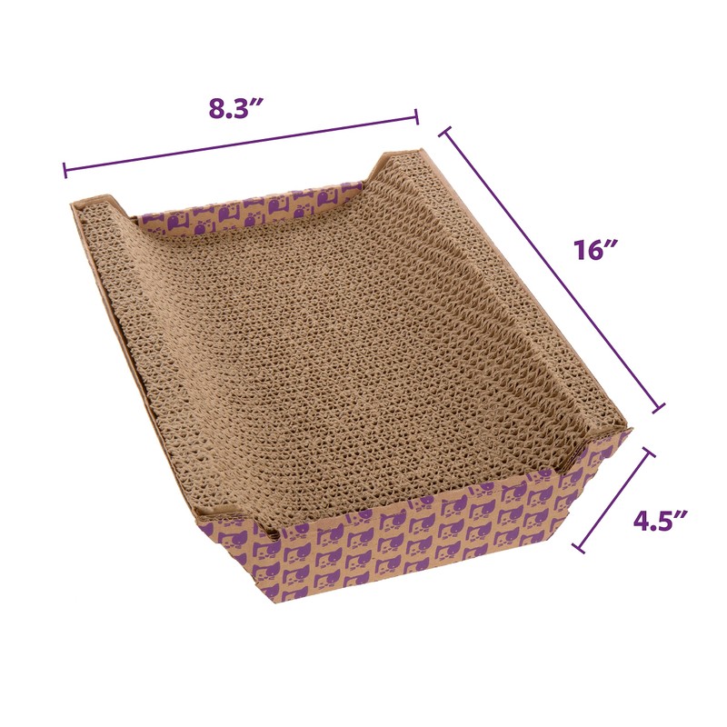 SmartyKat Super Scratcher Chaise Corrugated Cat Scratcher, Catnip Infusion Technology
