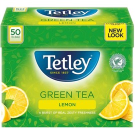 Tetley Green Tea with Lemon Teabags 50x