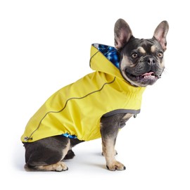 GF Pet Reversible Elasto-Fit Raincoat - Yellow/Blue - XL