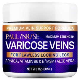 PAULINRISE Varicose Vein Cream for Legs - Improves Blood Circulation, Reduces Spider Veins and Heaviness, 2 Oz