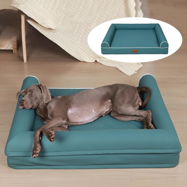 MIAO PAW Waterproof Dog Beds for Large Dogs,Egg Foam Sofa