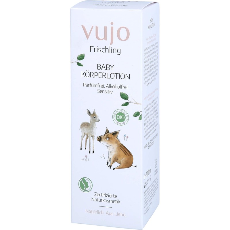 vujo Frischling Organic Baby Body Lotion Without Fragrances Without Alcohol