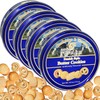 Danish Style Butter Cookies Assorted 4 Tins (4.0 Oz Each)