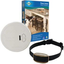PetSafe Pawz Away Indoor Pet Barrier - Battery-Operated Indoor Invisible Containment Area with Adjustable Compatible Collar - Easy Setup for Furniture Protection